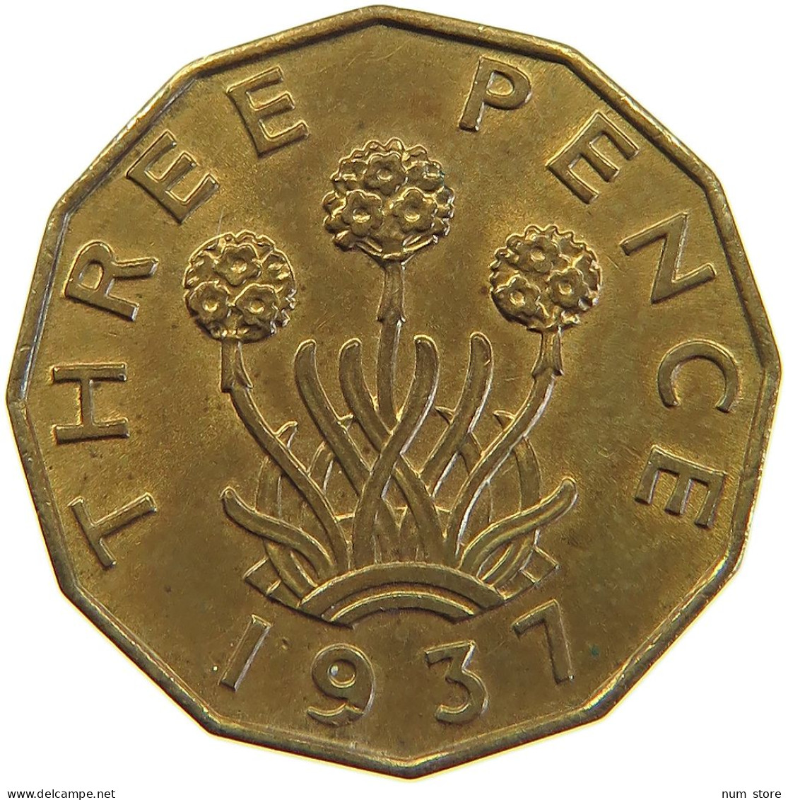 GREAT BRITAIN THREEPENCE 1937 George VI. (1936-1952) #c050 0269 - F. 3 Pence