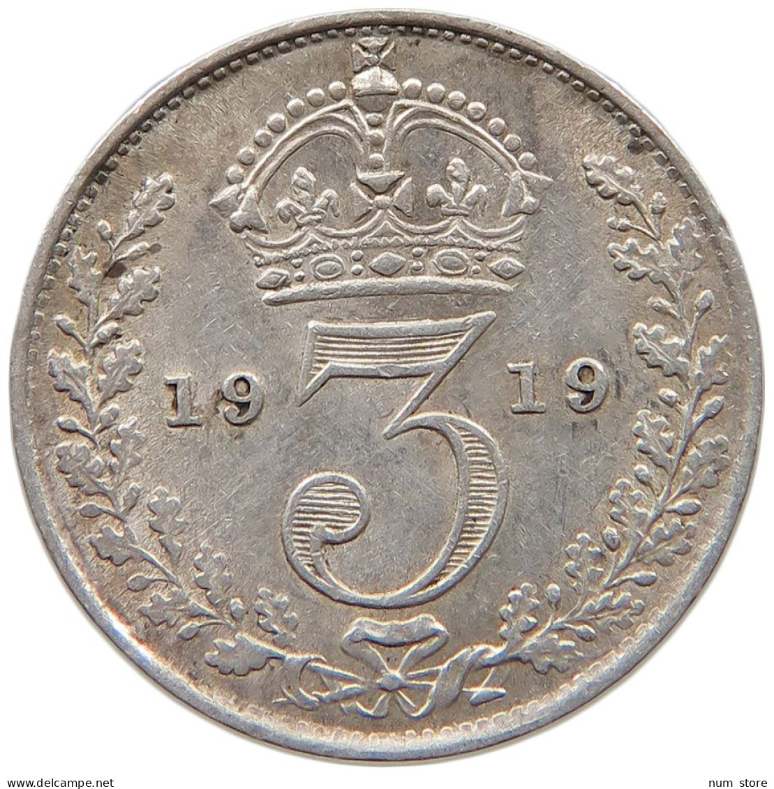 GREAT BRITAIN THREEPENCE 1919 George V. (1910-1936) #c029 0195 - F. 3 Pence