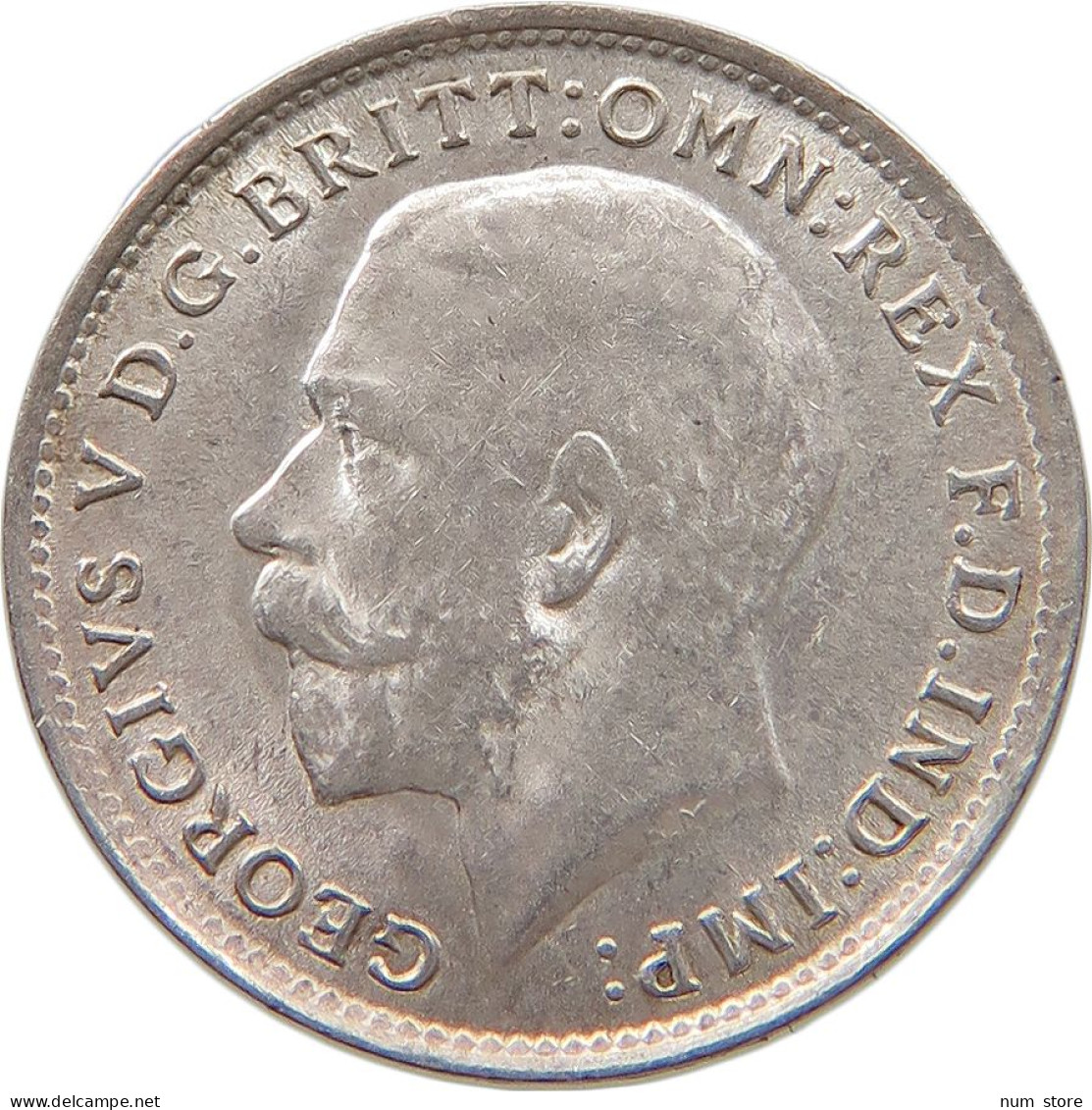 GREAT BRITAIN THREEPENCE 1918 George V. (1910-1936) #t115 0445 - F. 3 Pence