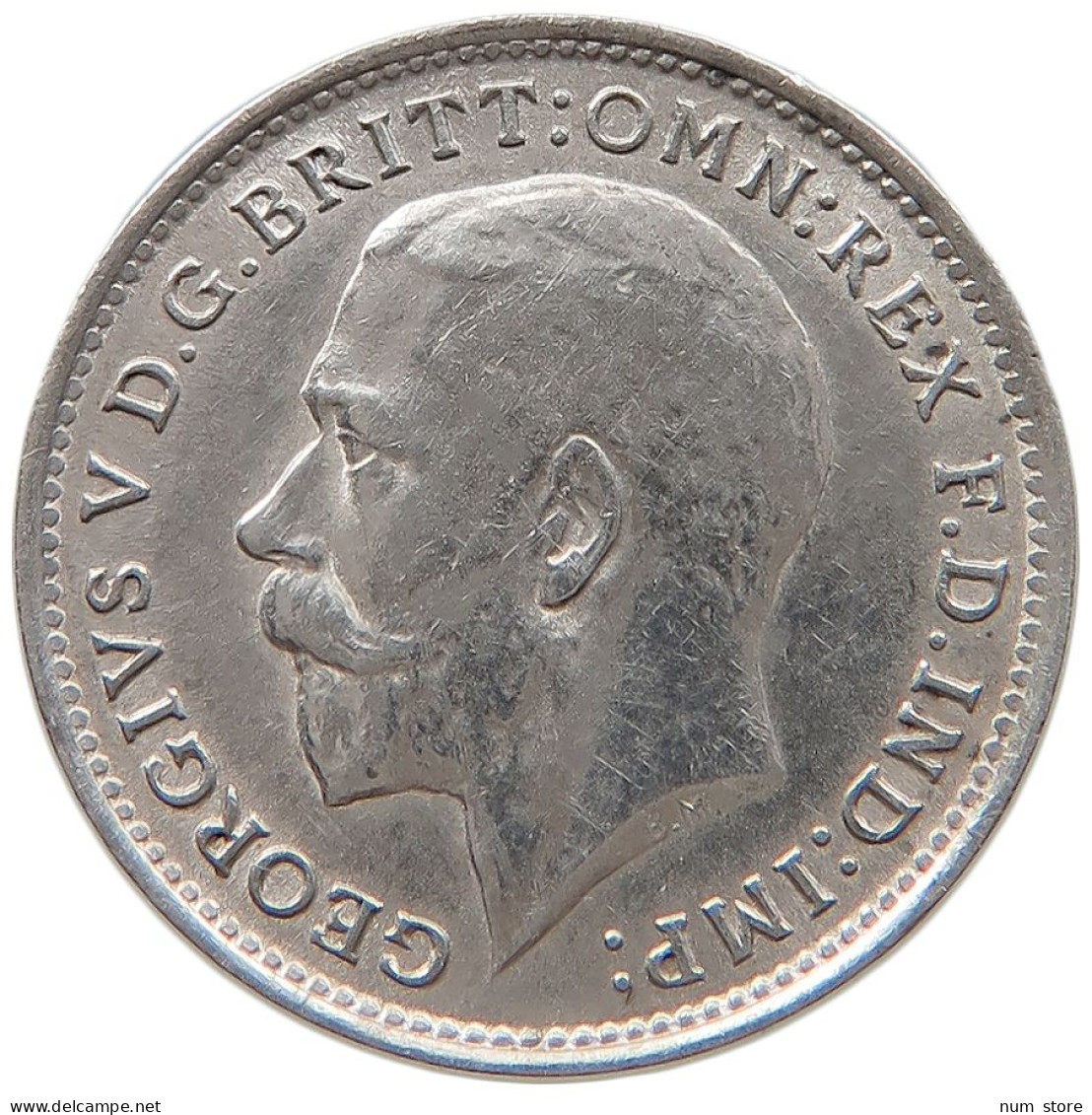 GREAT BRITAIN THREEPENCE 1918 George V. (1910-1936) #t143 0631 - F. 3 Pence
