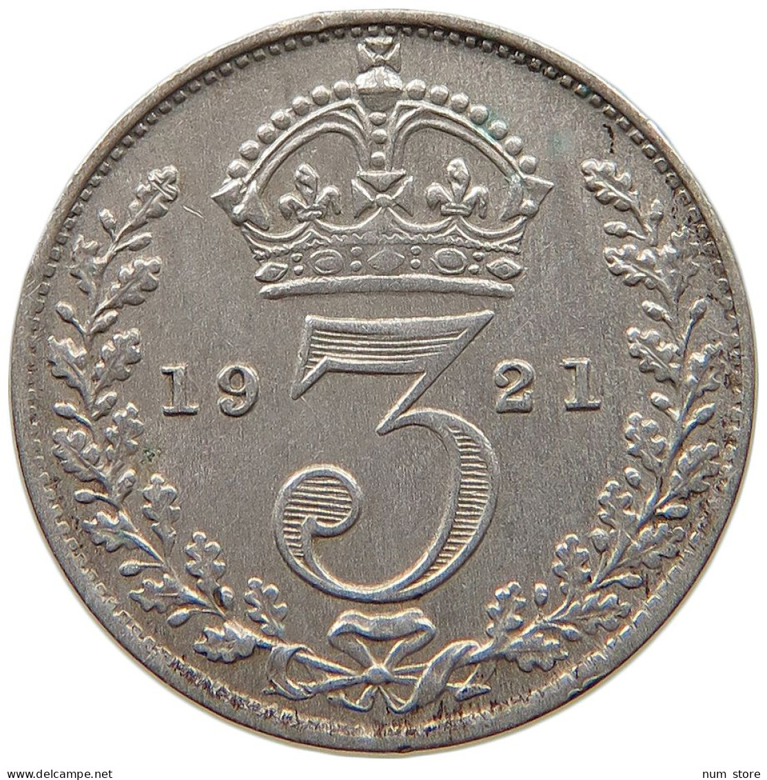 GREAT BRITAIN THREEPENCE 1921 George V. (1910-1936) #t112 1355 - F. 3 Pence