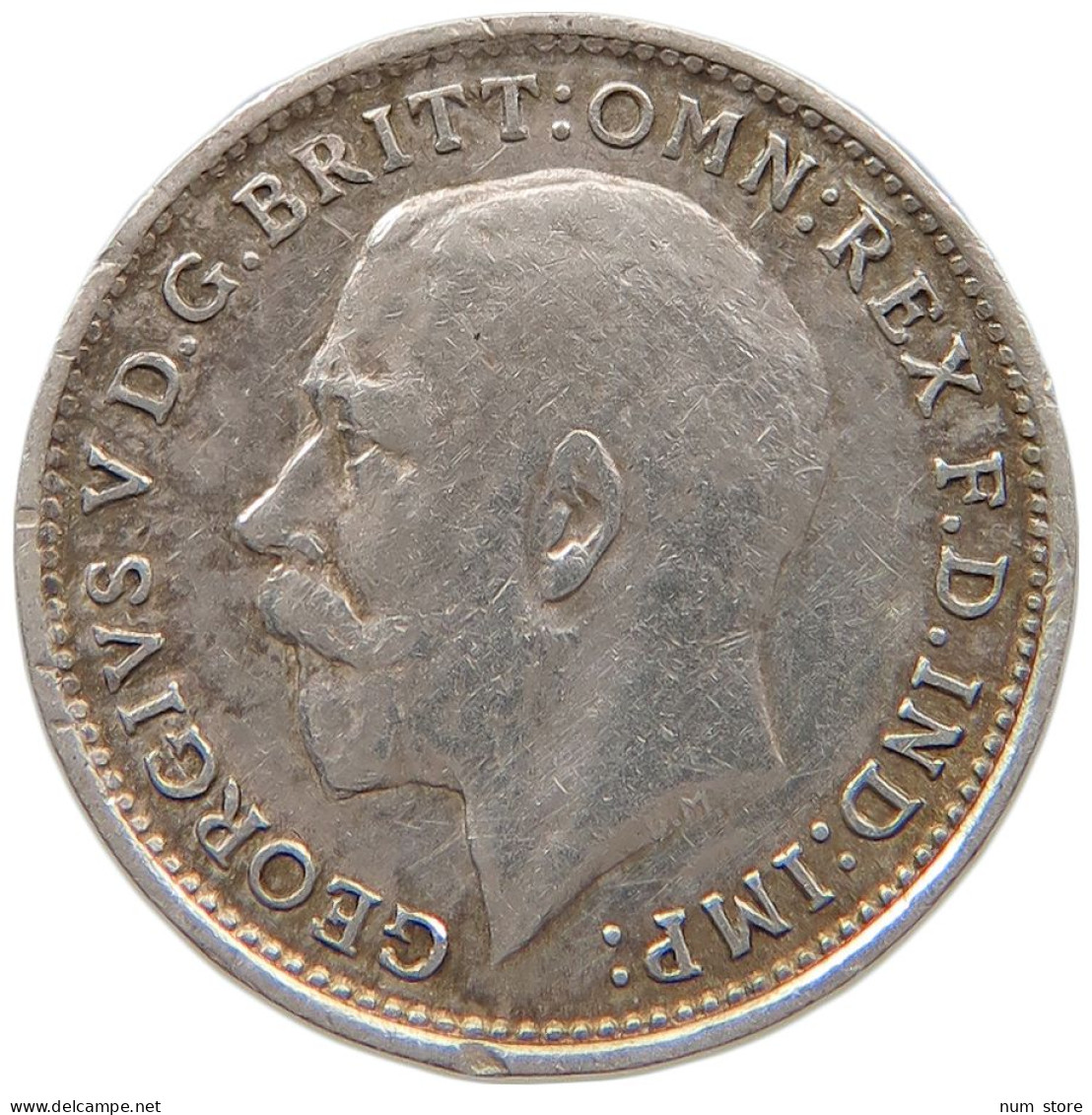 GREAT BRITAIN THREEPENCE 1917 George V. (1910-1936) #t158 0433 - F. 3 Pence