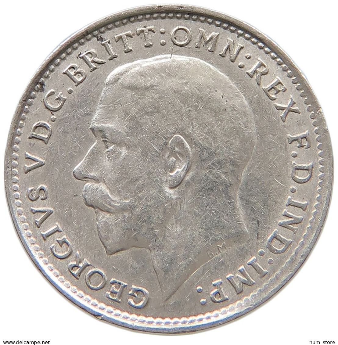 GREAT BRITAIN THREEPENCE 1917 George V. (1910-1936) #s059 0515 - F. 3 Pence