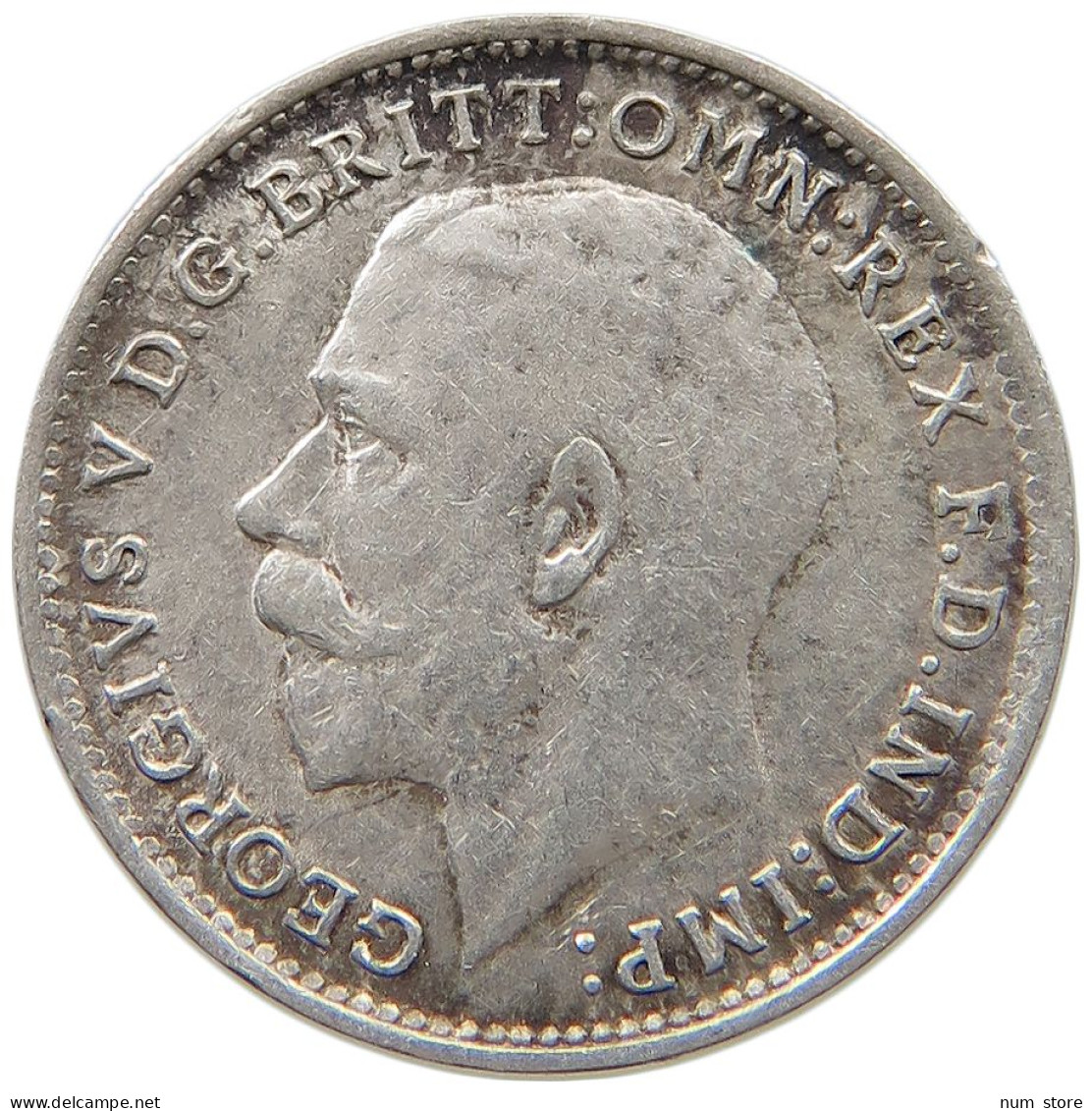 GREAT BRITAIN THREEPENCE 1917 George V. (1910-1936) #a034 0021 - F. 3 Pence