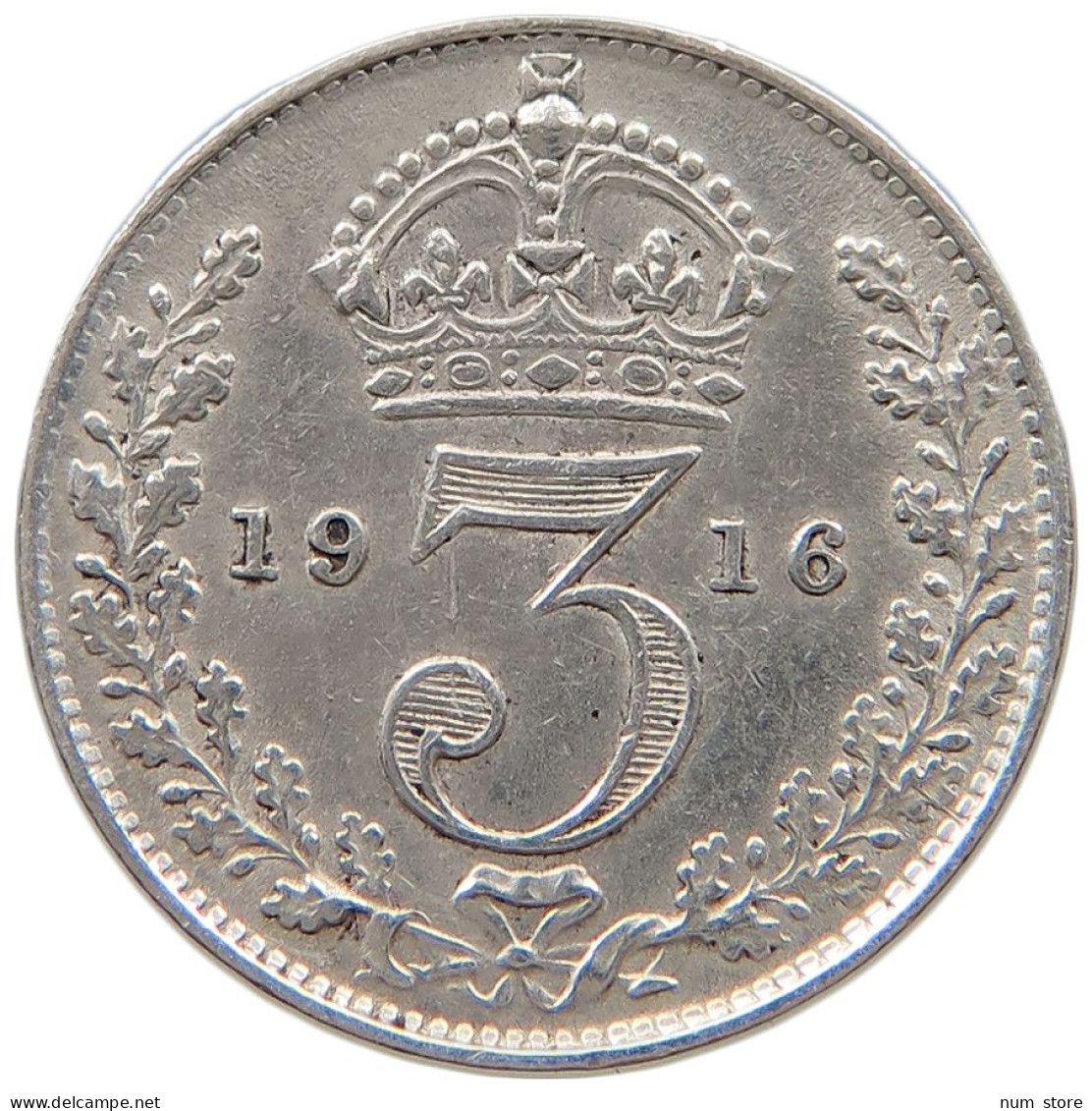 GREAT BRITAIN THREEPENCE 1916 George V. (1910-1936) #a052 0467 - F. 3 Pence