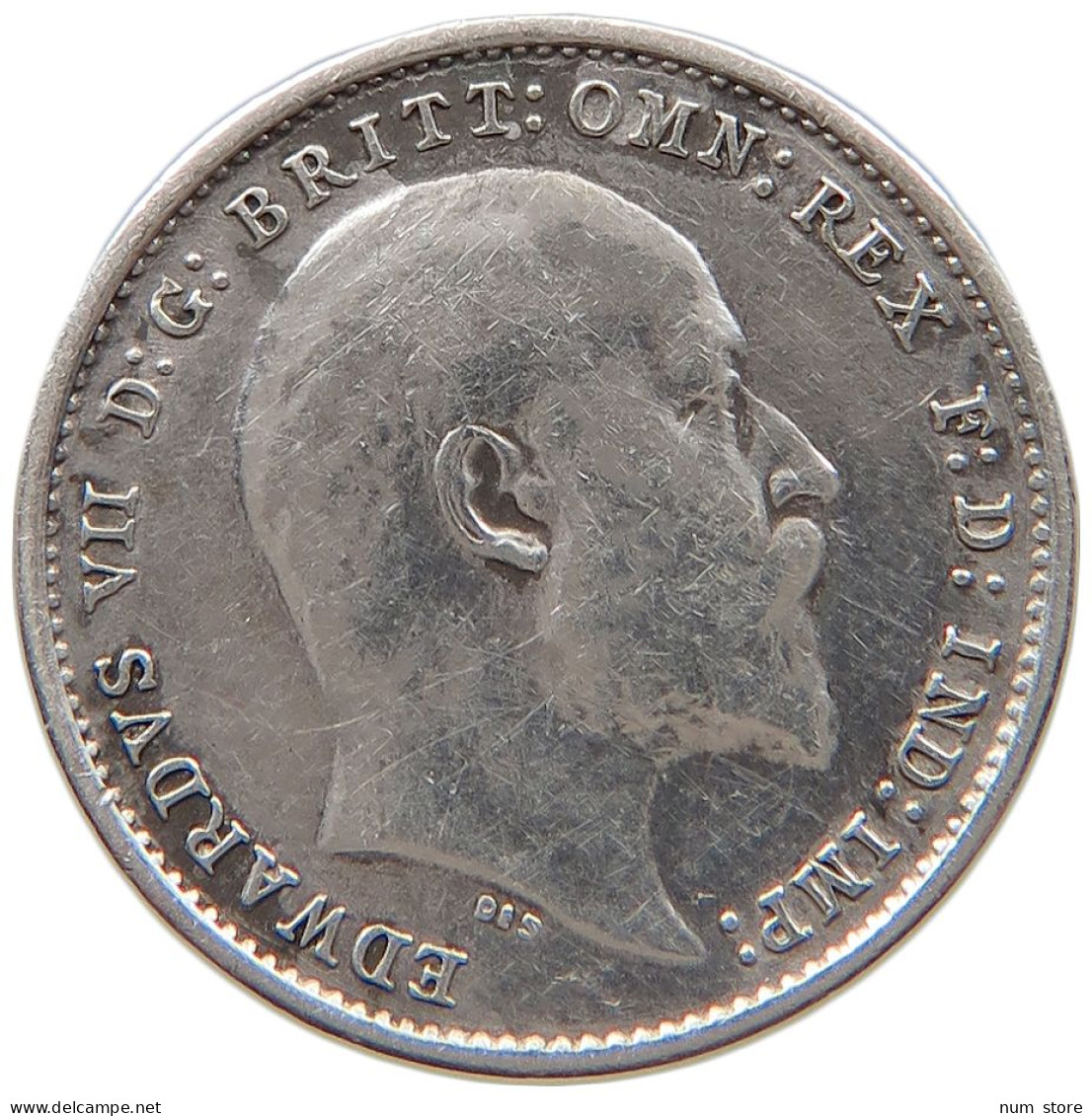 GREAT BRITAIN THREEPENCE 1905 Edward VII., 1901 - 1910 #s031 0257 - F. 3 Pence