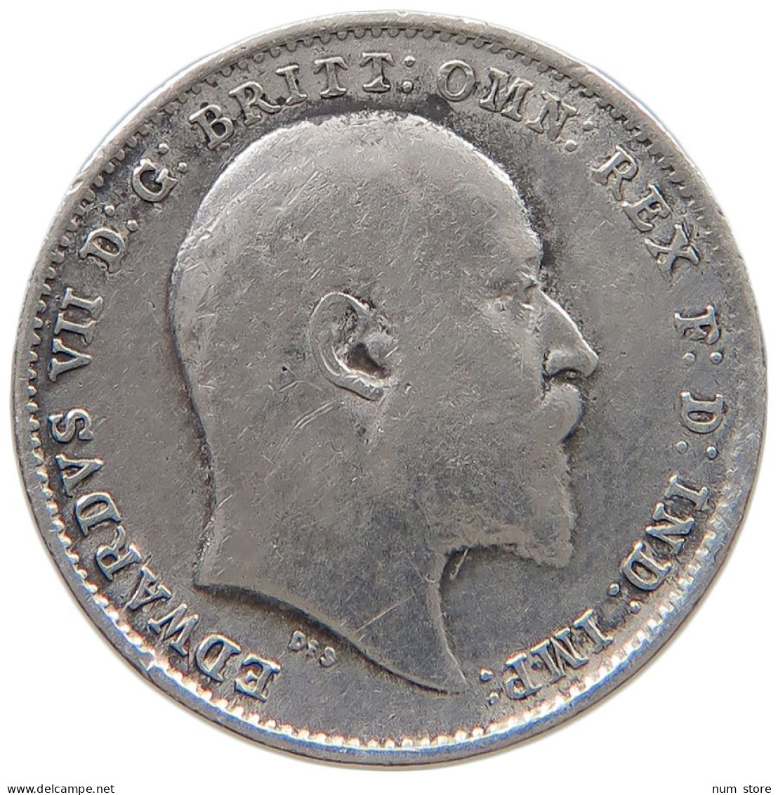 GREAT BRITAIN THREEPENCE 1903 Edward VII., 1901 - 1910 #a052 0465 - F. 3 Pence