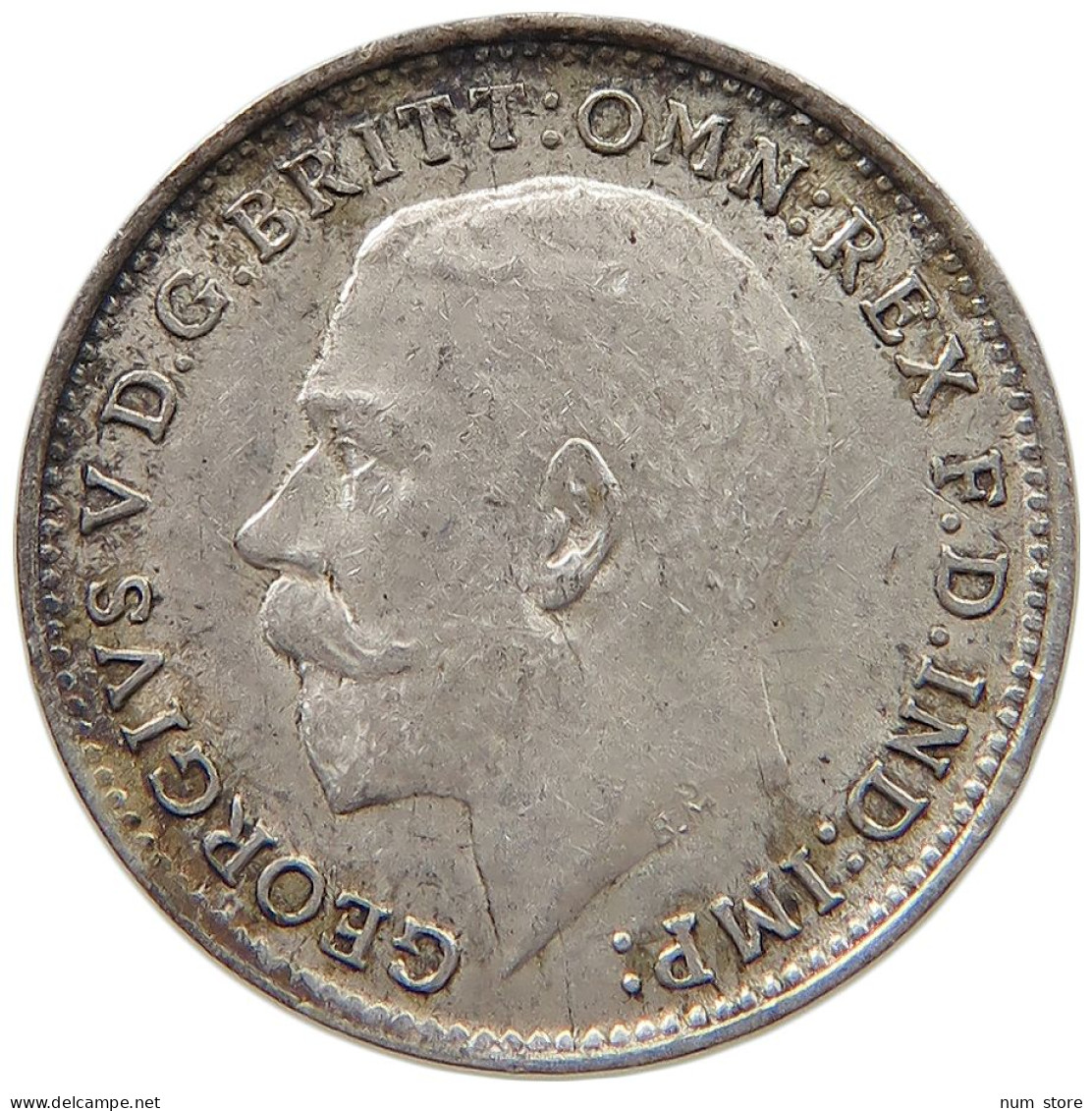 GREAT BRITAIN THREEPENCE 1914 George V. (1910-1936) #c036 0303 - F. 3 Pence