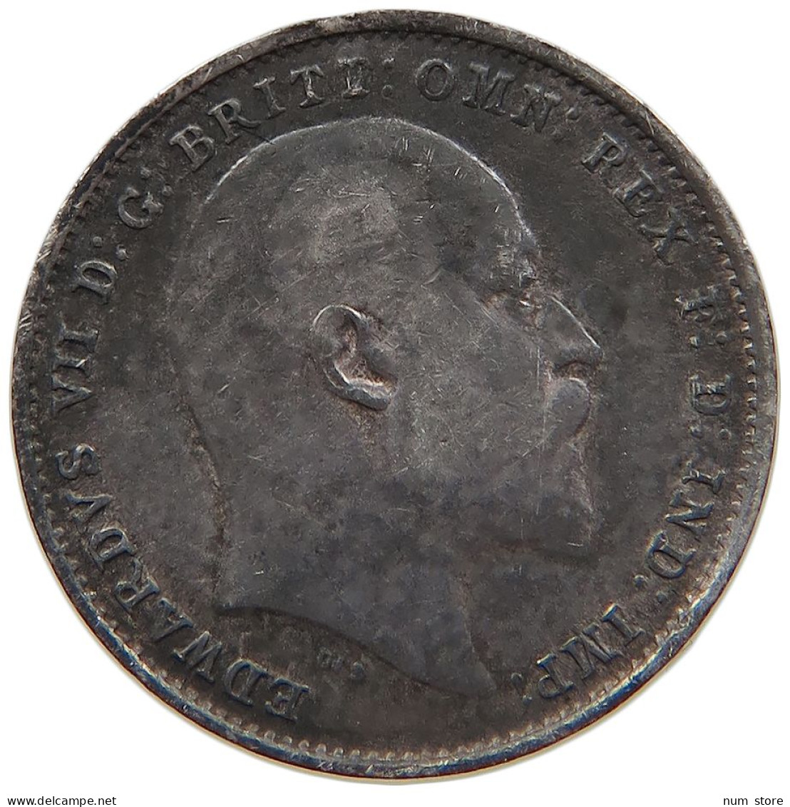 GREAT BRITAIN THREEPENCE 1908 Edward VII., 1901 - 1910 #s008 0277 - F. 3 Pence