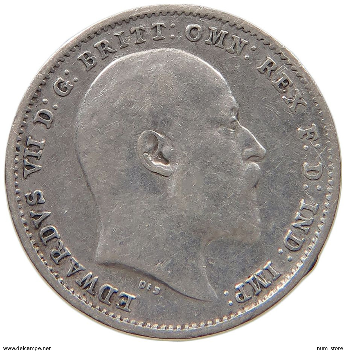 GREAT BRITAIN THREEPENCE 1902 Edward VII., 1901 - 1910 #c036 0311 - F. 3 Pence