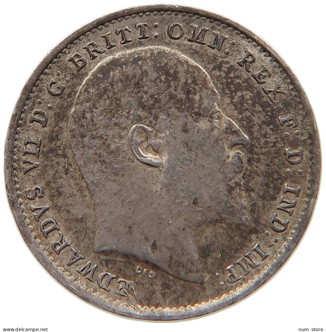 GREAT BRITAIN THREEPENCE 1902 Edward VII., 1901 - 1910 #s001 0039 - F. 3 Pence