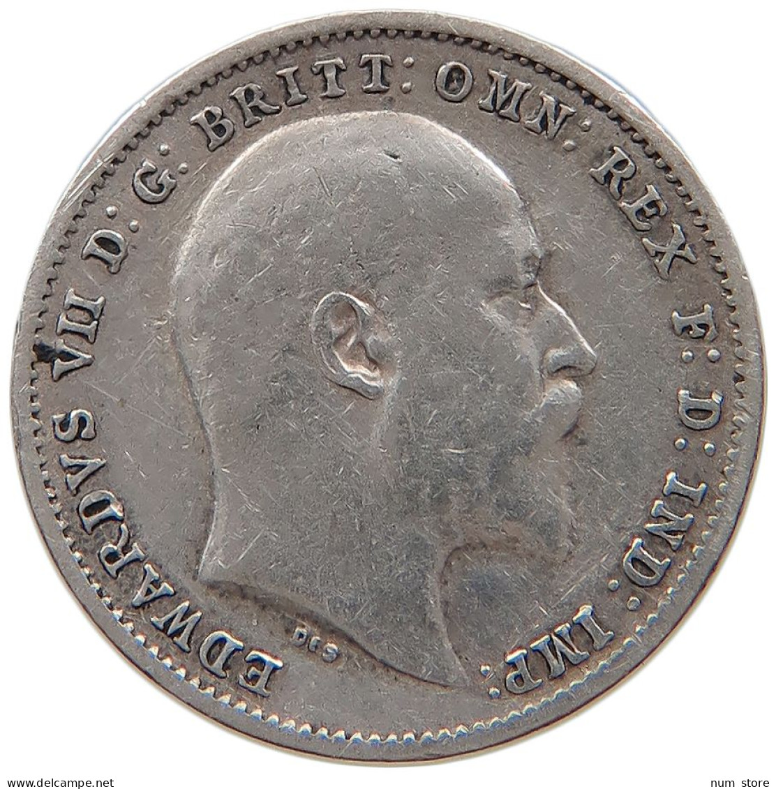 GREAT BRITAIN THREEPENCE 1902 Edward VII., 1901 - 1910 #t162 0283 - F. 3 Pence