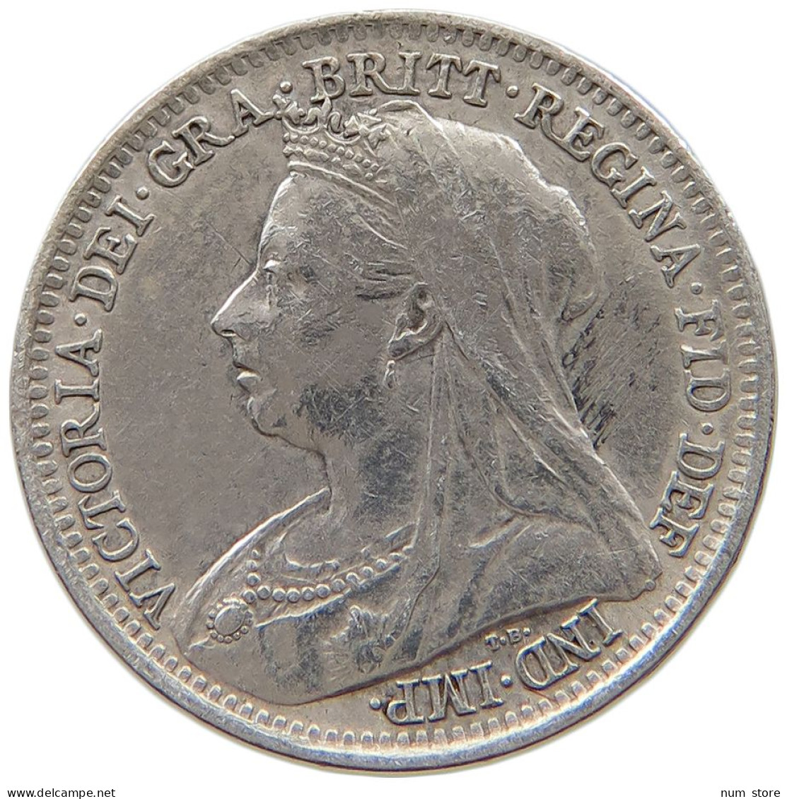 GREAT BRITAIN THREEPENCE 1899 Victoria 1837-1901 #a004 0355 - F. 3 Pence