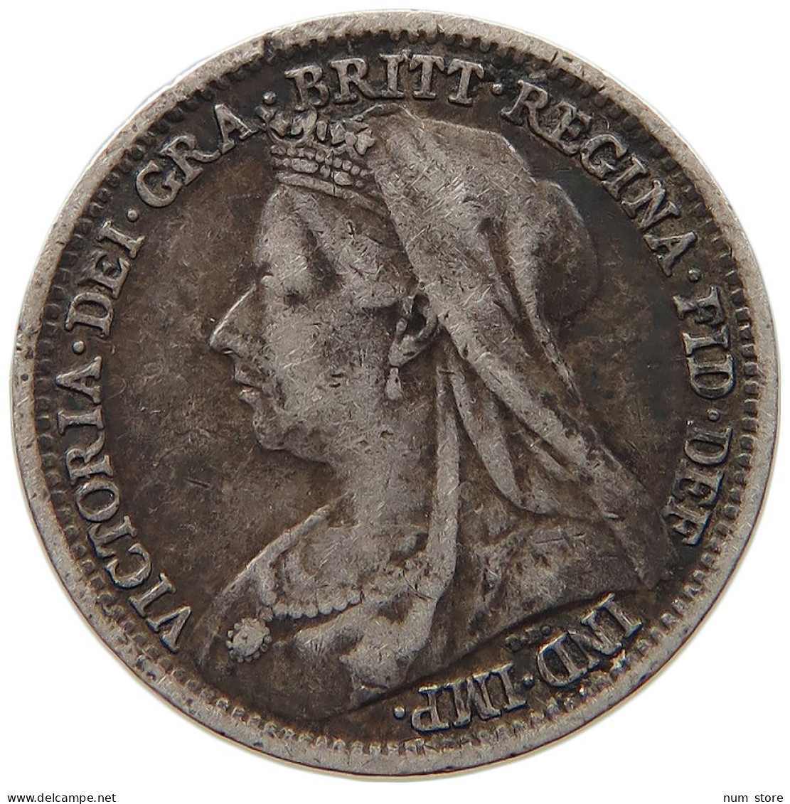 GREAT BRITAIN THREEPENCE 1898 Victoria 1837-1901 #s013 0227 - F. 3 Pence