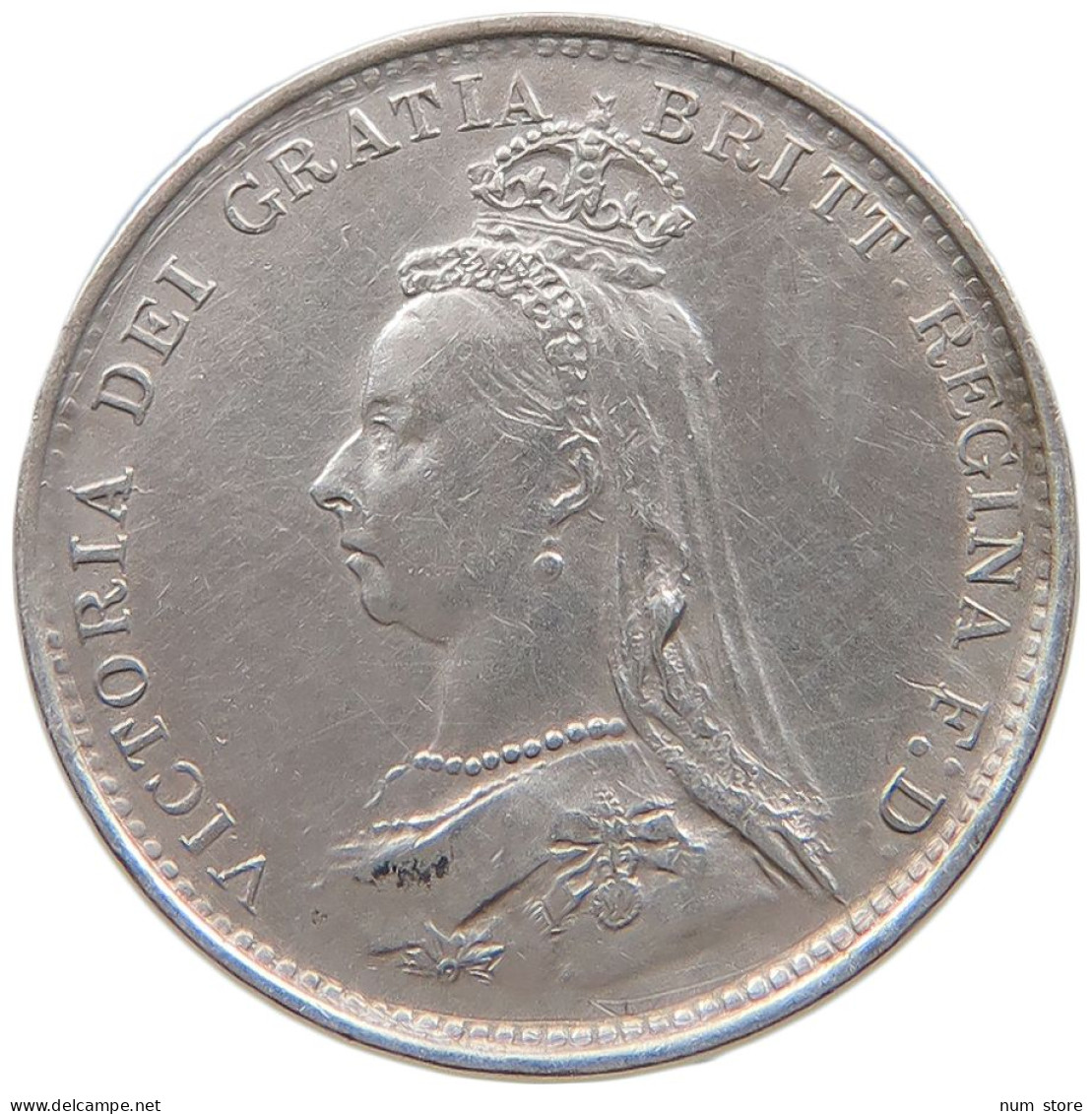 GREAT BRITAIN THREEPENCE 1887 Victoria 1837-1901 #t160 0345 - F. 3 Pence