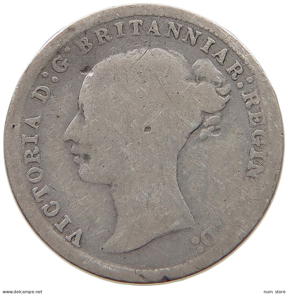 GREAT BRITAIN THREEPENCE 1874 Victoria 1837-1901 #c036 0307 - F. 3 Pence