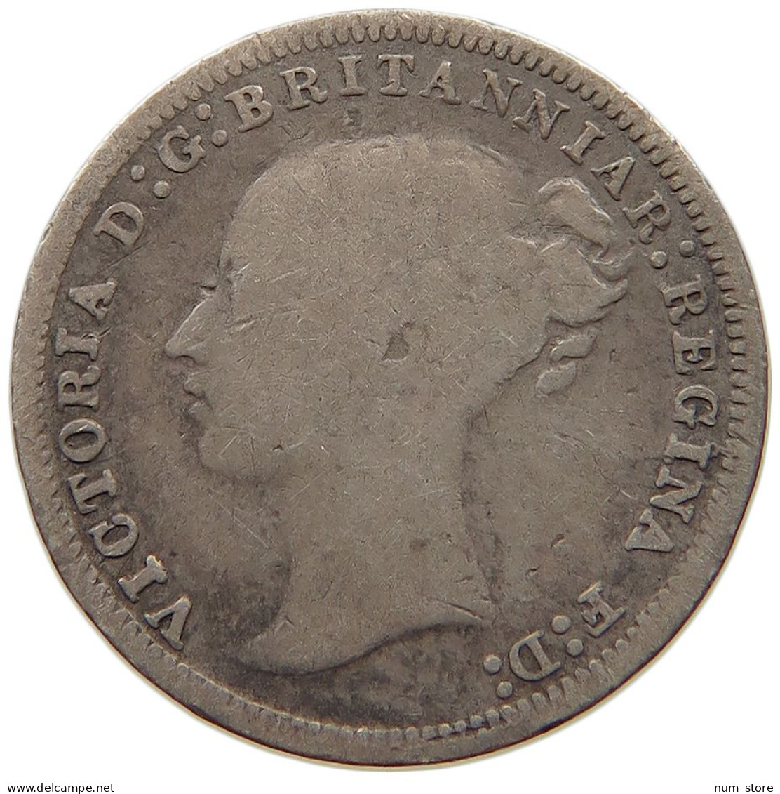 GREAT BRITAIN THREEPENCE 1875 Victoria 1837-1901 #c052 0267 - F. 3 Pence