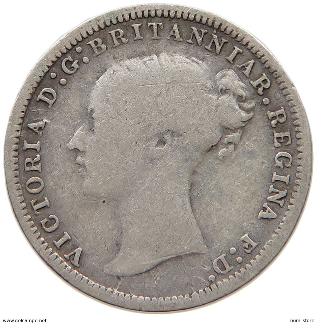 GREAT BRITAIN THREEPENCE 1874 Victoria 1837-1901 #c052 0269 - F. 3 Pence