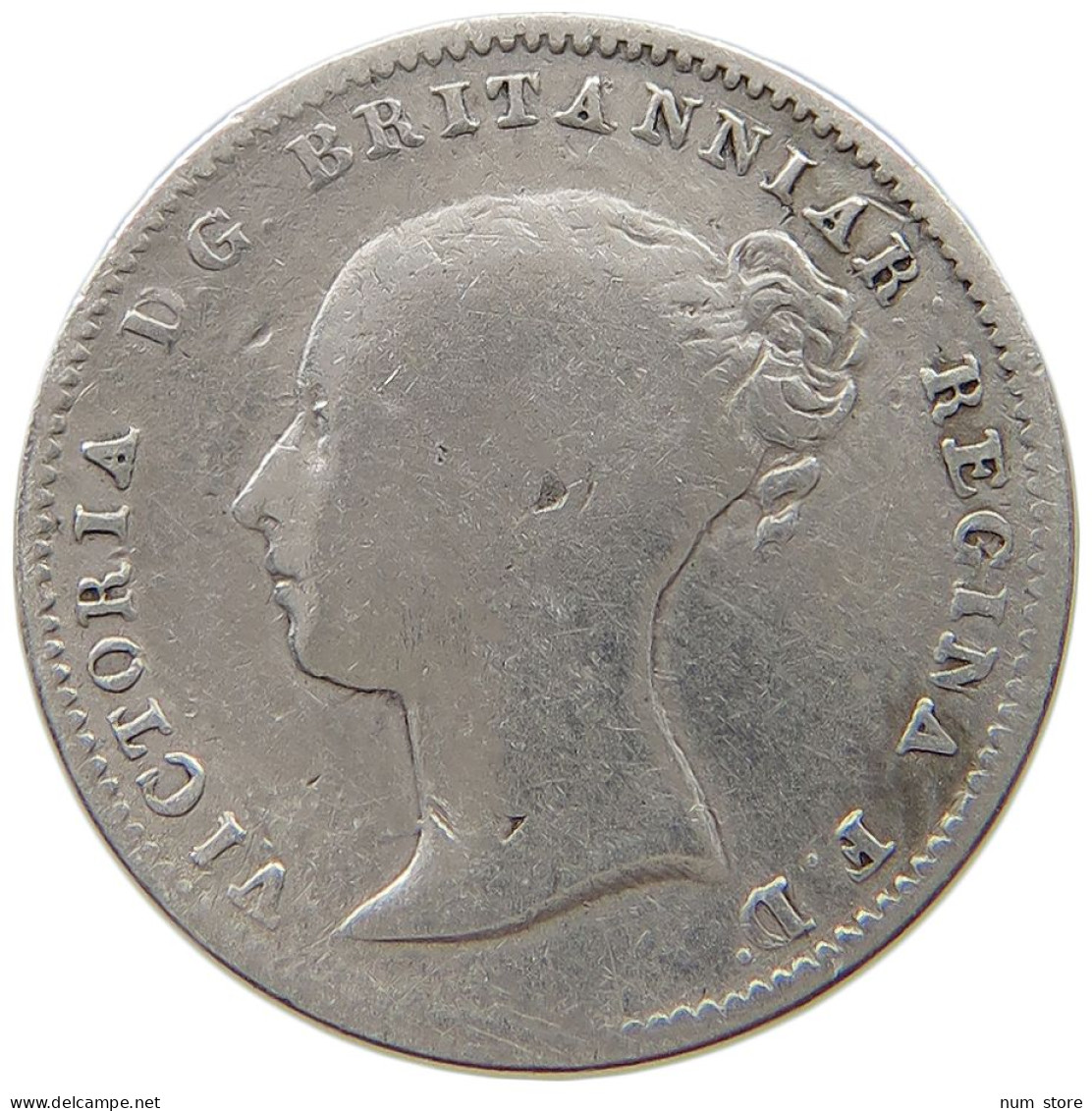 GREAT BRITAIN THREEPENCE 1861 Victoria 1837-1901 #a004 0361 - F. 3 Pence