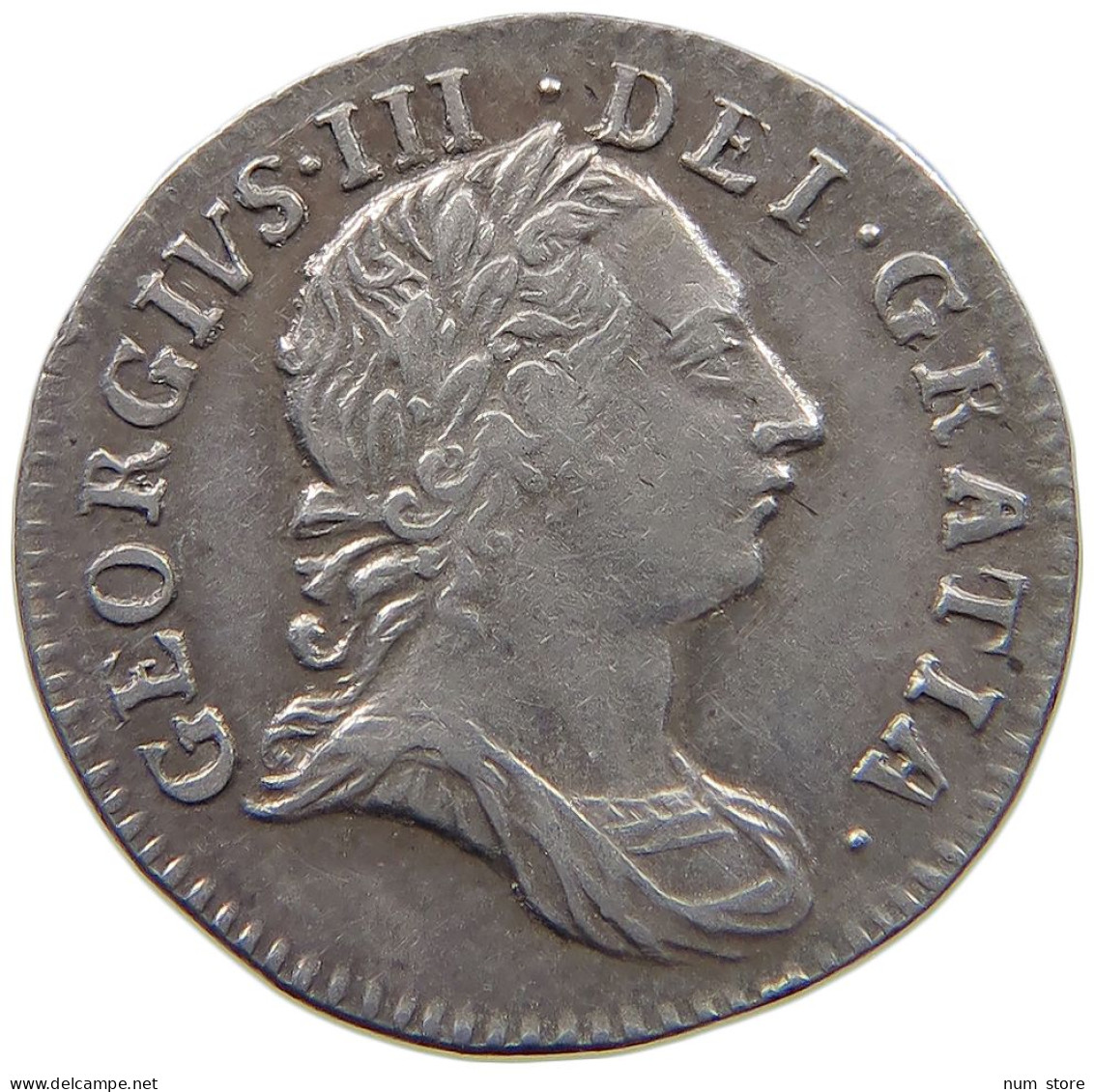 GREAT BRITAIN THREEPENCE 1762 GEORGE III. 1760-1820 #t005 0261 - E. 3 Pence