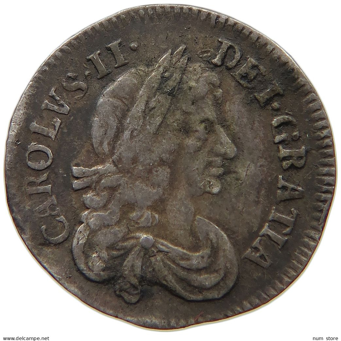 GREAT BRITAIN THREEPENCE 1677 CHARLES II. (1660-1685) MAUNDY #t138 0411 - E. 3 Pence