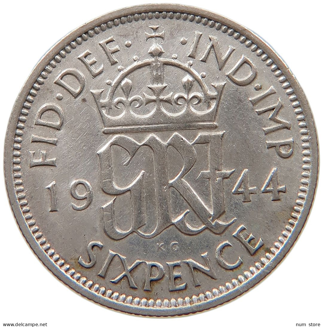 GREAT BRITAIN SIXPENCE 1944 George VI. (1936-1952) #t162 0211 - H. 6 Pence