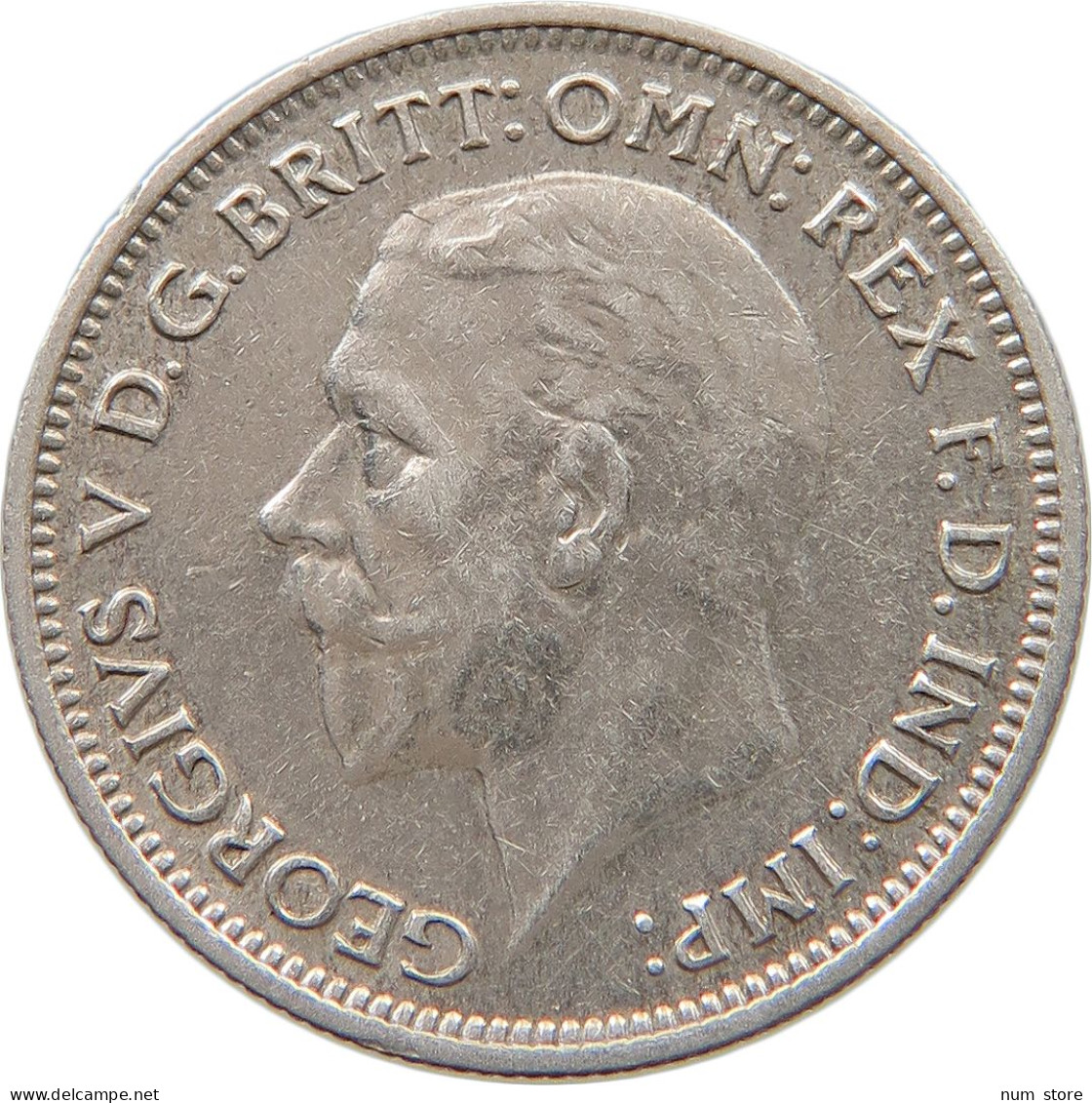 GREAT BRITAIN SIXPENCE 1936 George V. (1910-1936) #t115 0407 - H. 6 Pence