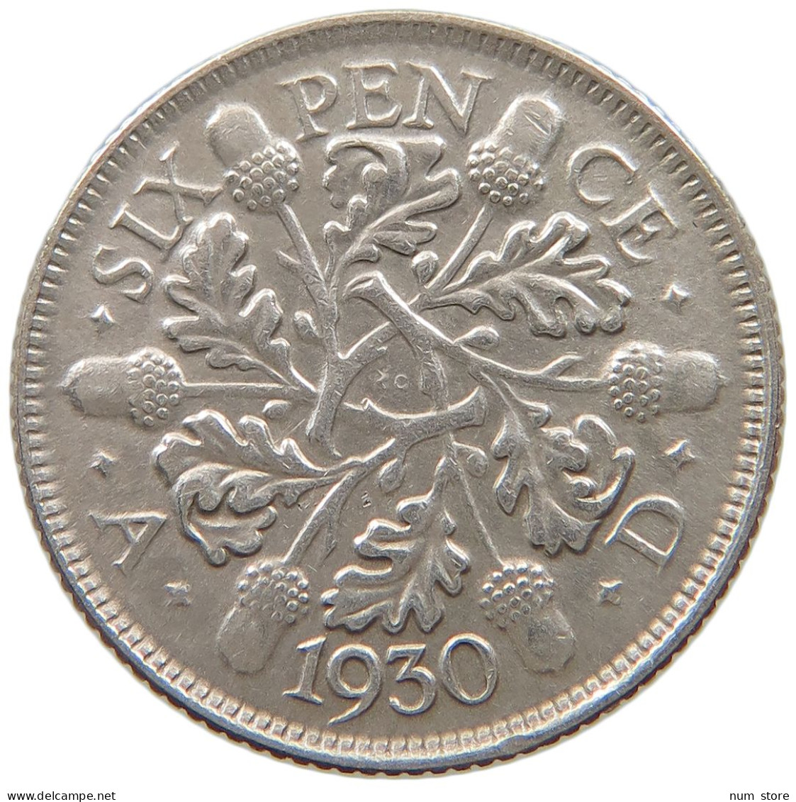 GREAT BRITAIN SIXPENCE 1930 George V. (1910-1936) #a045 0657 - H. 6 Pence