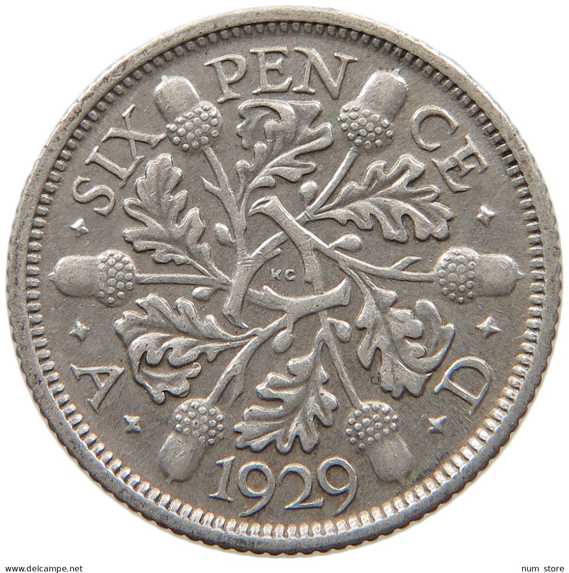 GREAT BRITAIN SIXPENCE 1929 George V. (1910-1936) #a032 0971 - H. 6 Pence