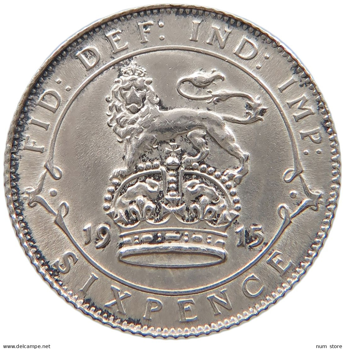 GREAT BRITAIN SIXPENCE 1915 George V. (1910-1936) #t158 0405 - H. 6 Pence