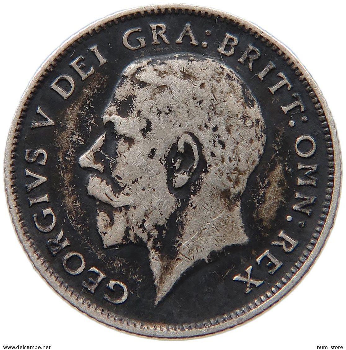 GREAT BRITAIN SIXPENCE 1914 George V. (1910-1936) #s013 0243 - H. 6 Pence