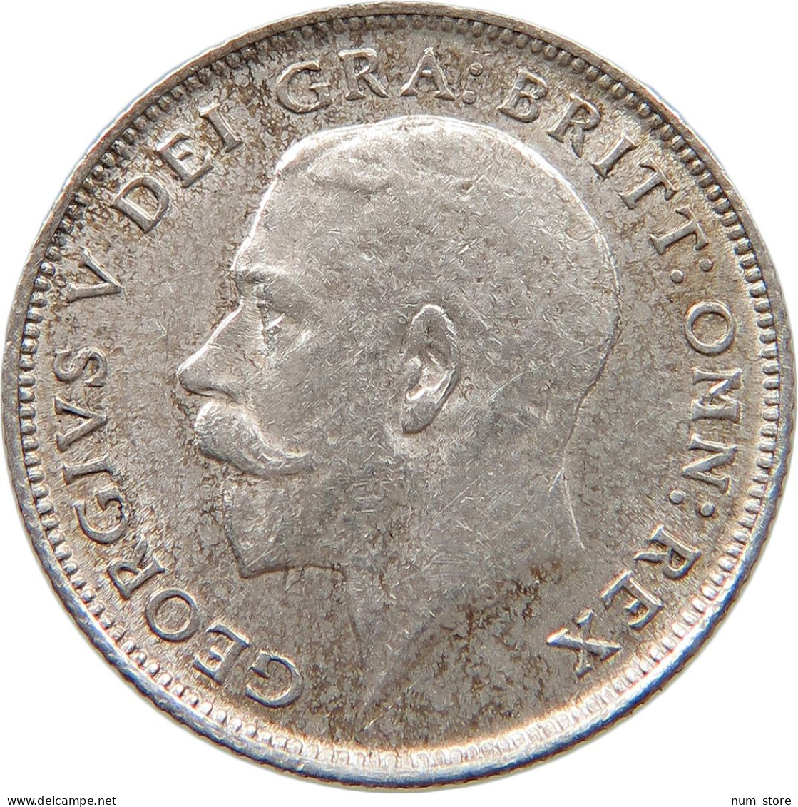 GREAT BRITAIN SIXPENCE 1911 George V. (1910-1936) #t115 0413 - H. 6 Pence