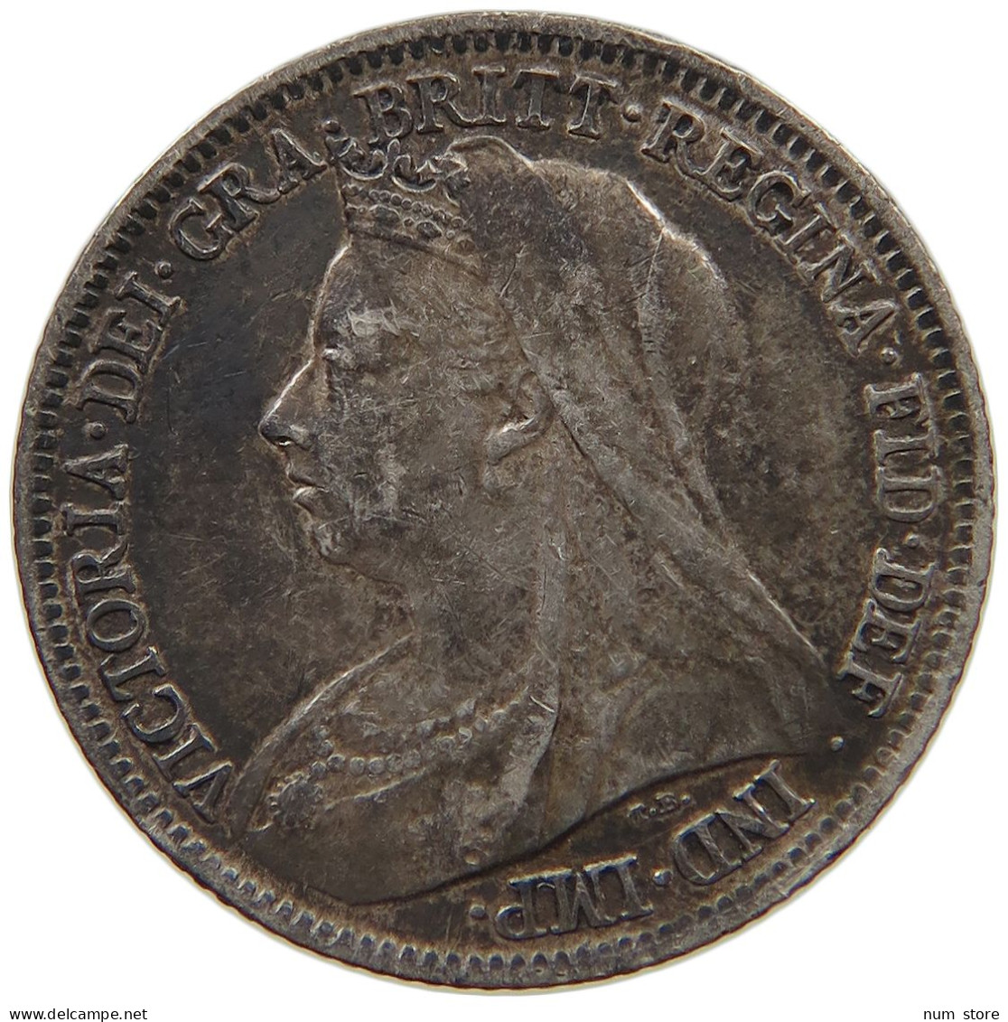 GREAT BRITAIN SIXPENCE 1901 Victoria 1837-1901 #t139 0231 - H. 6 Pence