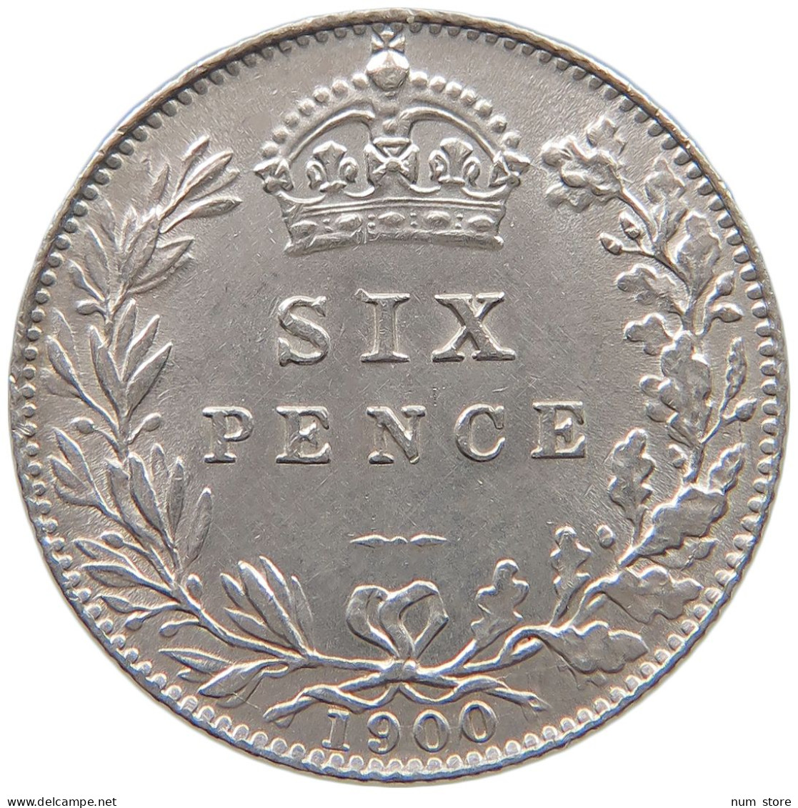 GREAT BRITAIN SIXPENCE 1900 Victoria 1837-1901 #t006 0013 - H. 6 Pence