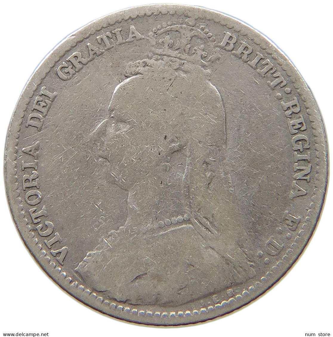 GREAT BRITAIN SIXPENCE 1891 Victoria 1837-1901 #a004 0015 - H. 6 Pence