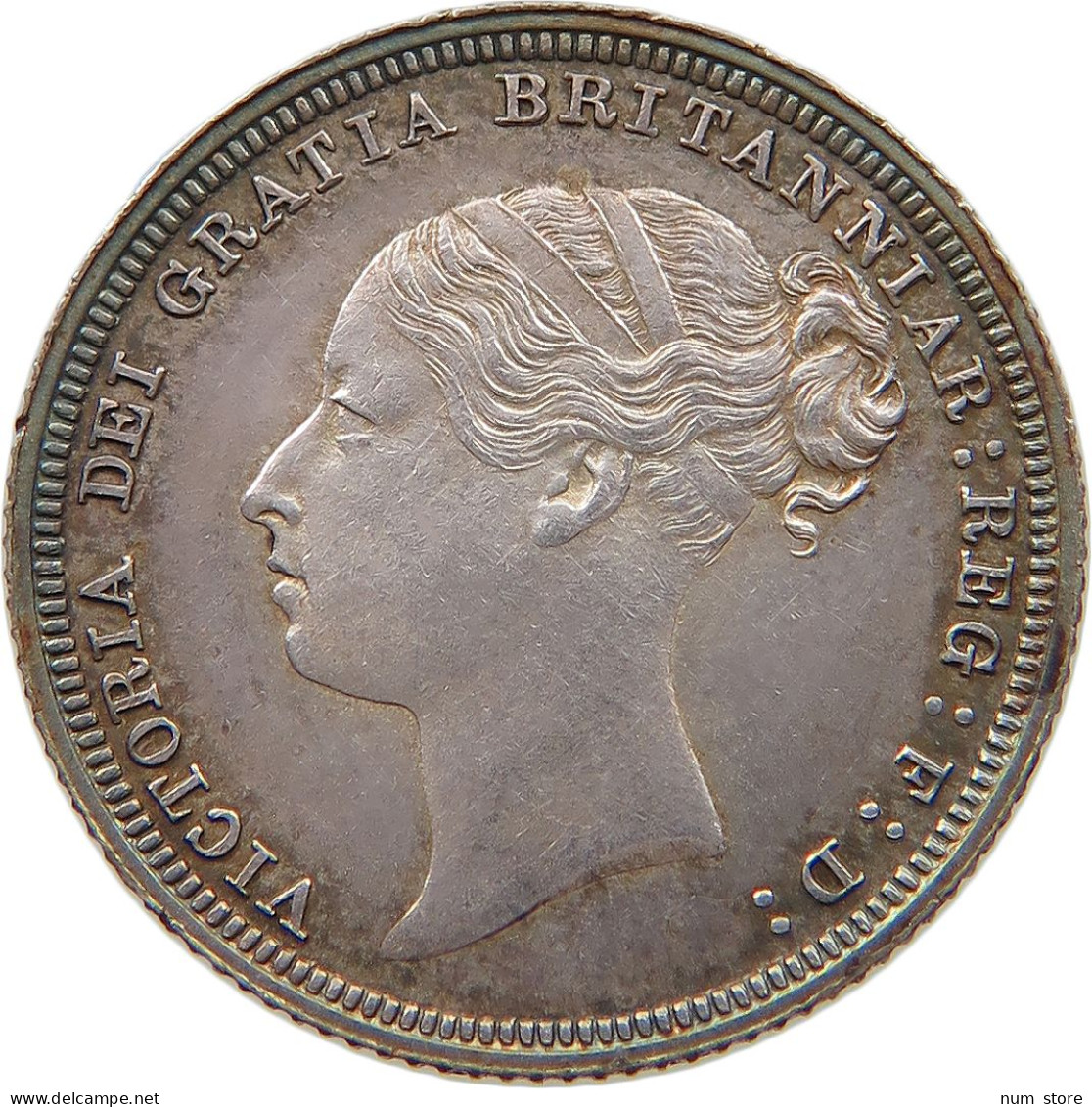 GREAT BRITAIN SIXPENCE 1881 Victoria 1837-1901 #t115 0391 - H. 6 Pence