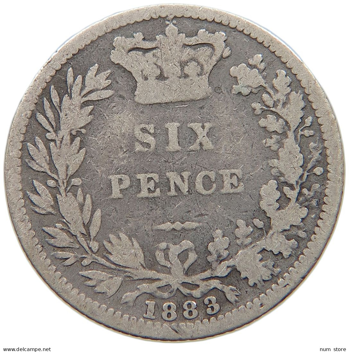 GREAT BRITAIN SIXPENCE 1883 Victoria 1837-1901 #a033 0751 - H. 6 Pence