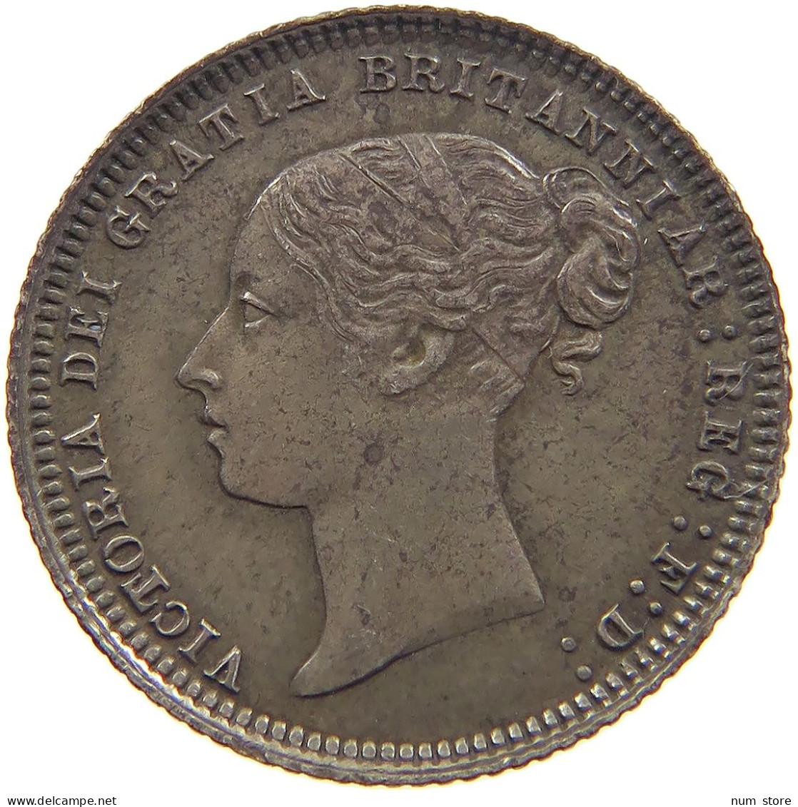 GREAT BRITAIN SIXPENCE 1872 Victoria 1837-1901 DIE 47 #t070 0307 - H. 6 Pence