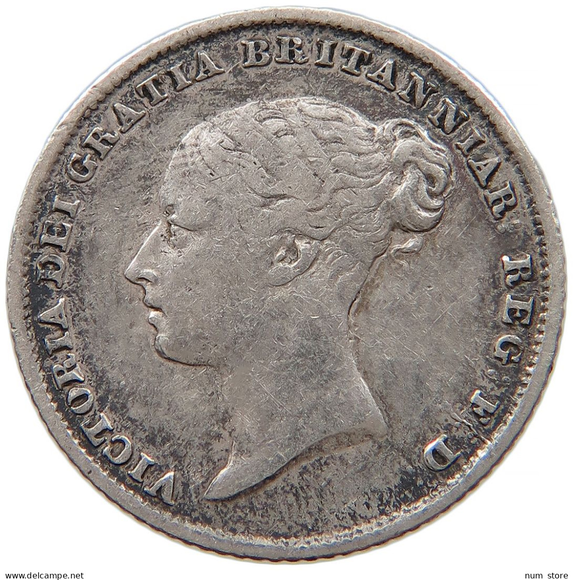 GREAT BRITAIN SIXPENCE 1856 Victoria 1837-1901 #t021 0133 - H. 6 Pence
