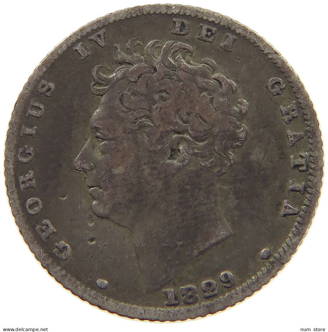 GREAT BRITAIN SIXPENCE 1829 GEORGE IV. (1820-1830) #t006 0101 - H. 6 Pence