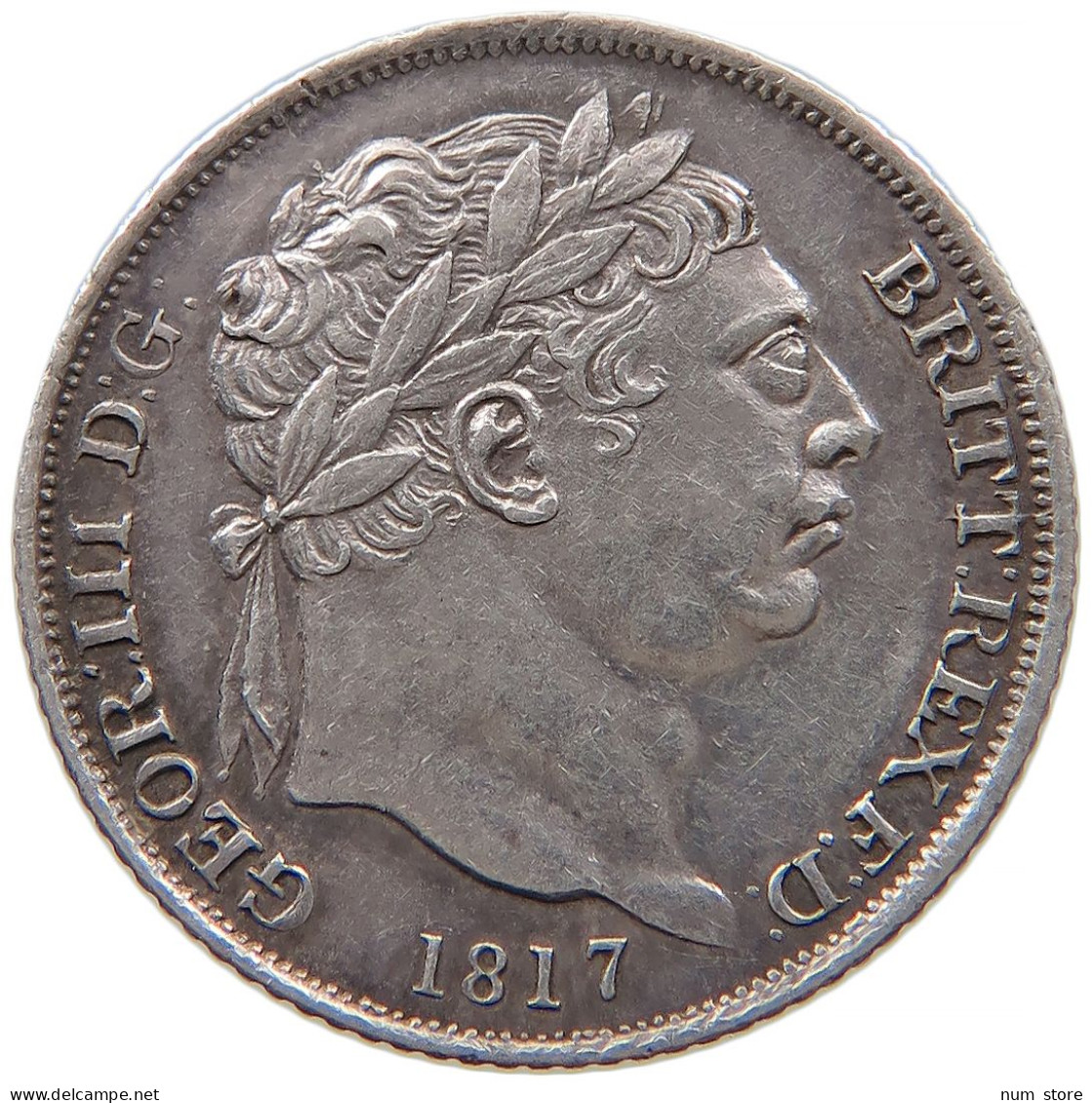 GREAT BRITAIN SIXPENCE 1817 GEORGE III. 1760-1820 #t021 0113 - H. 6 Pence