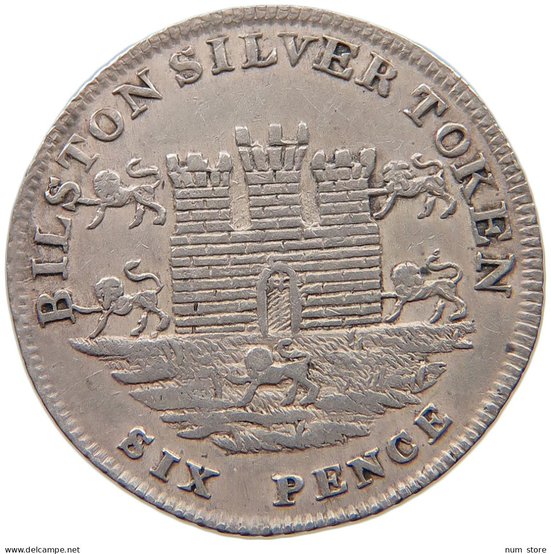 GREAT BRITAIN SIXPENCE 1811 GEORGE III. 1760-1820 BILSTON #t108 0367 - G. 6 Pence