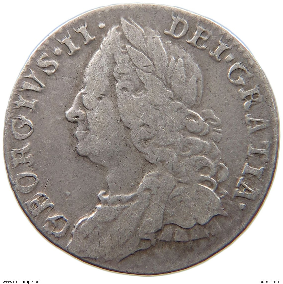 GREAT BRITAIN SIXPENCE 1758 George II. 1727-1760. #t082 0121 - G. 6 Pence