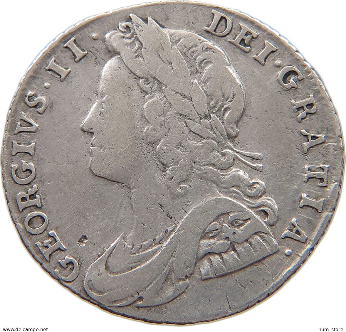 GREAT BRITAIN SIXPENCE 1731 George II. 1727-1760. #t115 0387 - G. 6 Pence