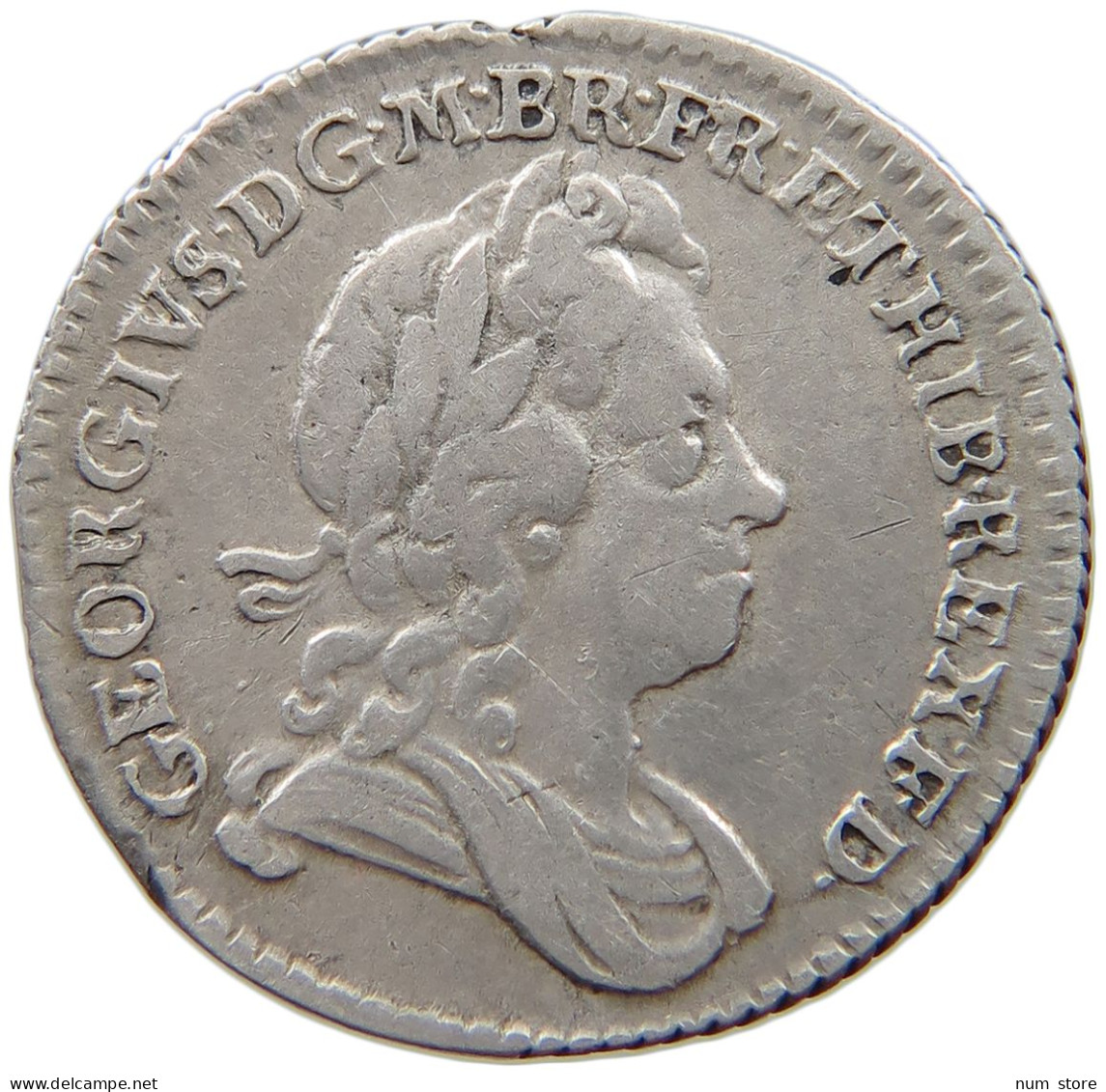 GREAT BRITAIN SIXPENCE 1726 George I. (1714-1727) #t148 0547 - G. 6 Pence