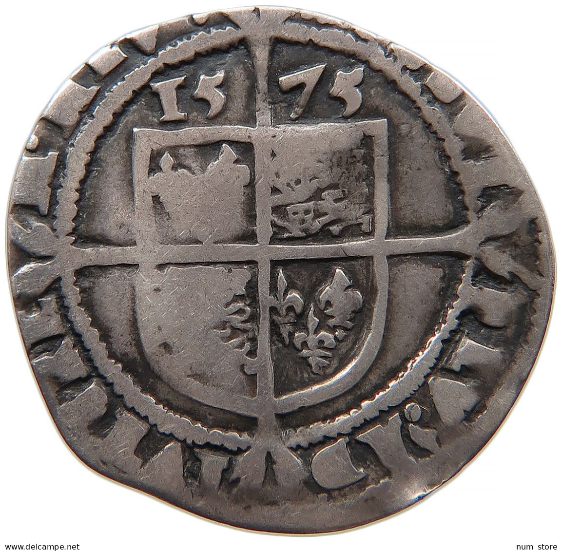 GREAT BRITAIN SIXPENCE 1575 Elizabeth I. (1558-1603) #t021 0021 - 1485-1662 : Tudor / Stuart