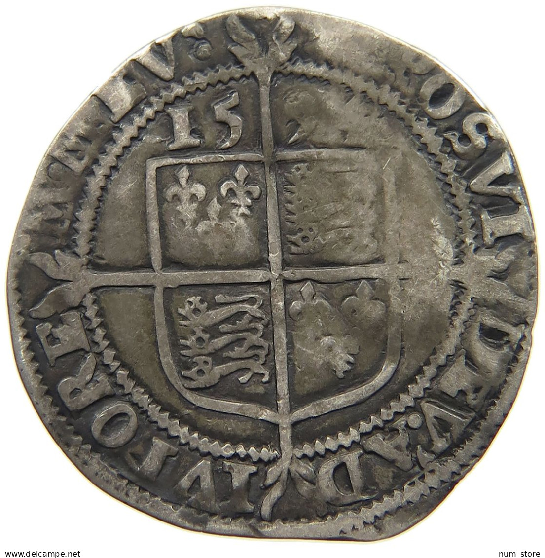 GREAT BRITAIN SIXPENCE 1594 Elisabeth I. (1558-1603) #t006 0267 - 1485-1662: Tudor/Stuart