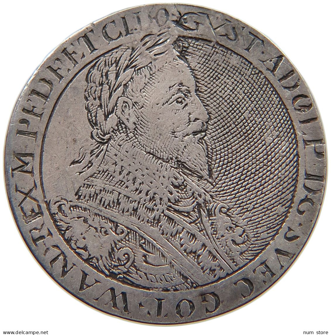 GREAT BRITAIN SILVER COUNTER  ENGRAVED SILVER COUNTER 17TH GUSTAF ADOPH #t119 0089 - 1485-1662: Tudor/Stuart