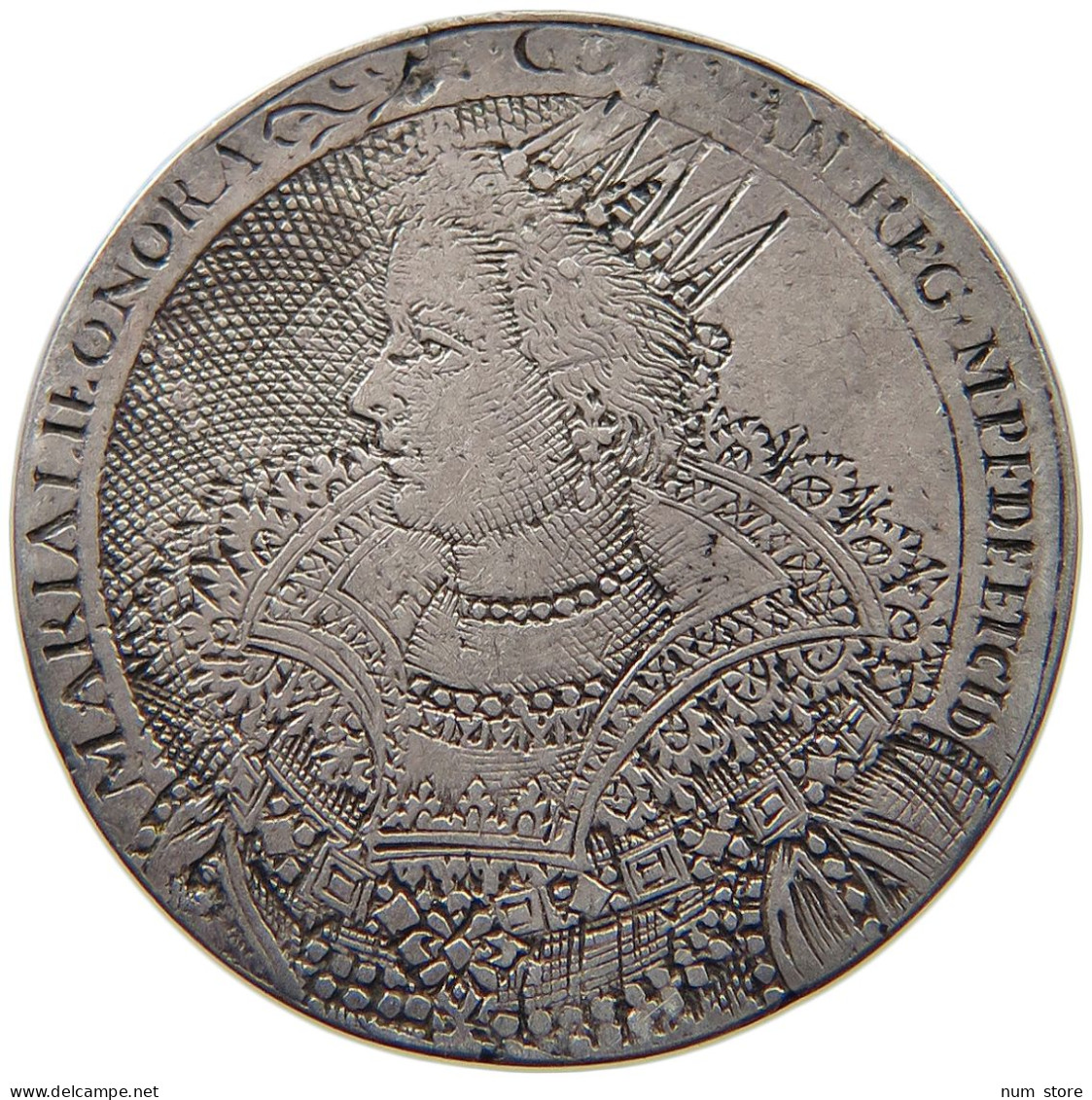 GREAT BRITAIN SILVER COUNTER  ENGRAVED SILVER COUNTER 17TH GUSTAF ADOPH #t119 0089 - 1485-1662 : Tudor / Stuart