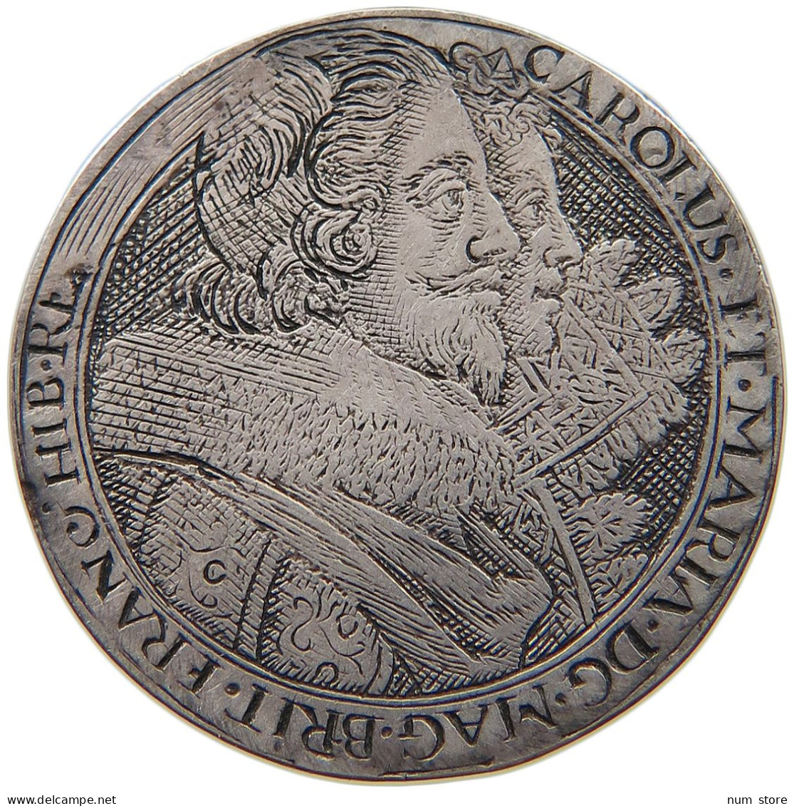 GREAT BRITAIN SILVER COUNTER  ENGRAVED SILVER COUNTER 17TH CHARLES I. Henriette #t119 0087 - 1485-1662 : Tudor / Stuart